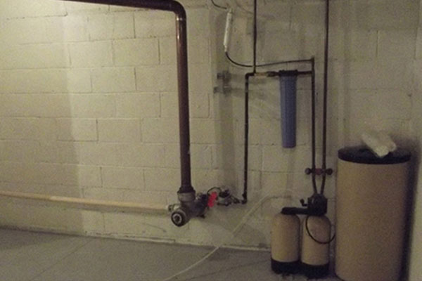 Basement Before, Water Softener