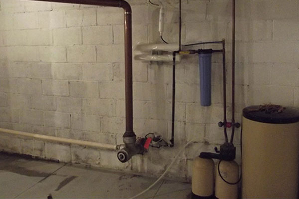 Basement Before, Water Softener